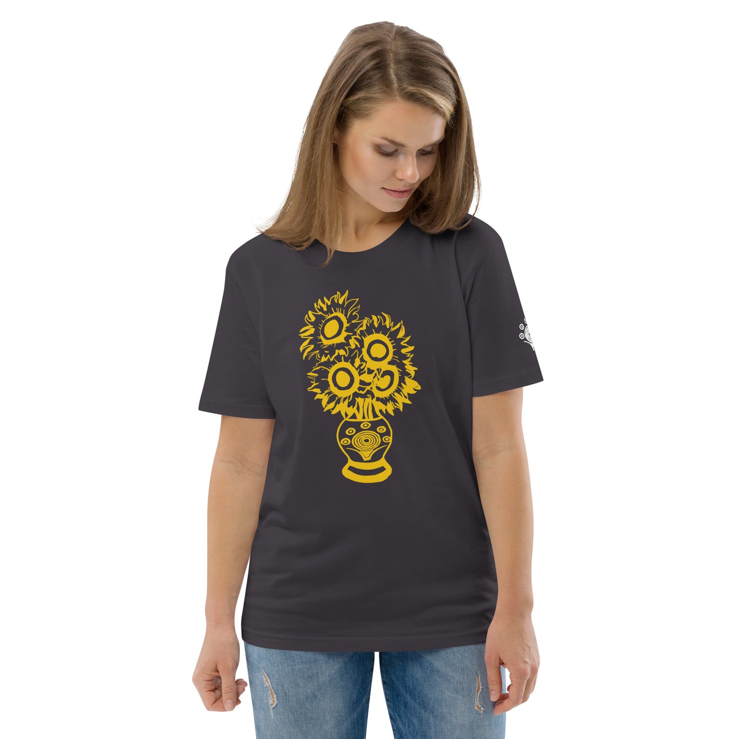 Unisex Organic Cotton T-Shirt Sun Flower