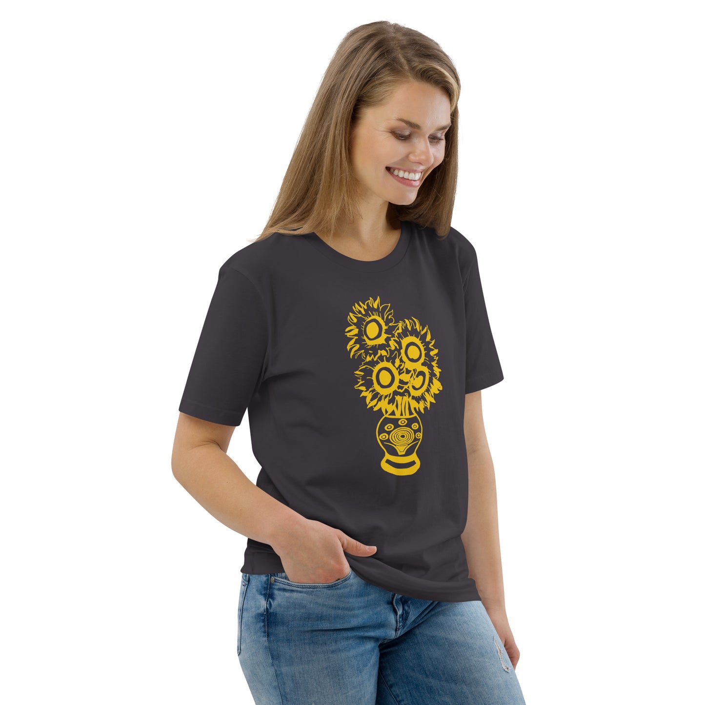 Unisex Organic Cotton T-Shirt Sun Flower