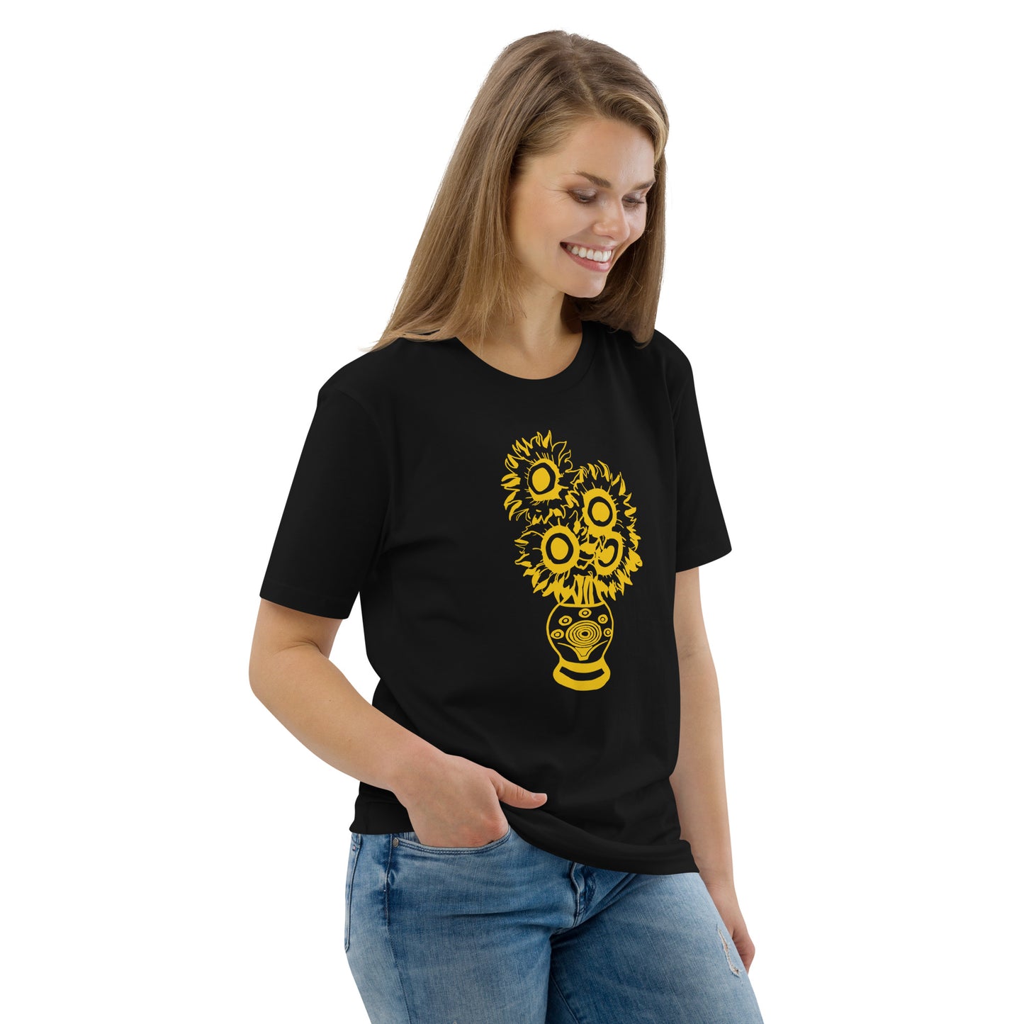 Unisex Organic Cotton T-Shirt Sun Flower