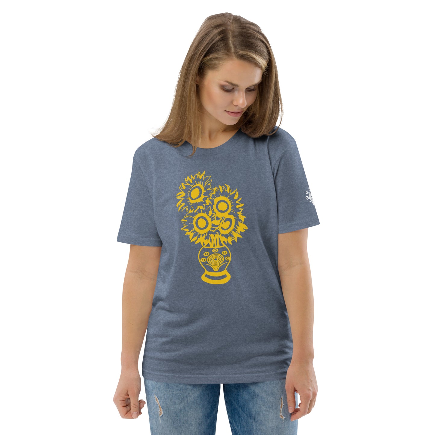 Unisex Organic Cotton T-Shirt Sun Flower