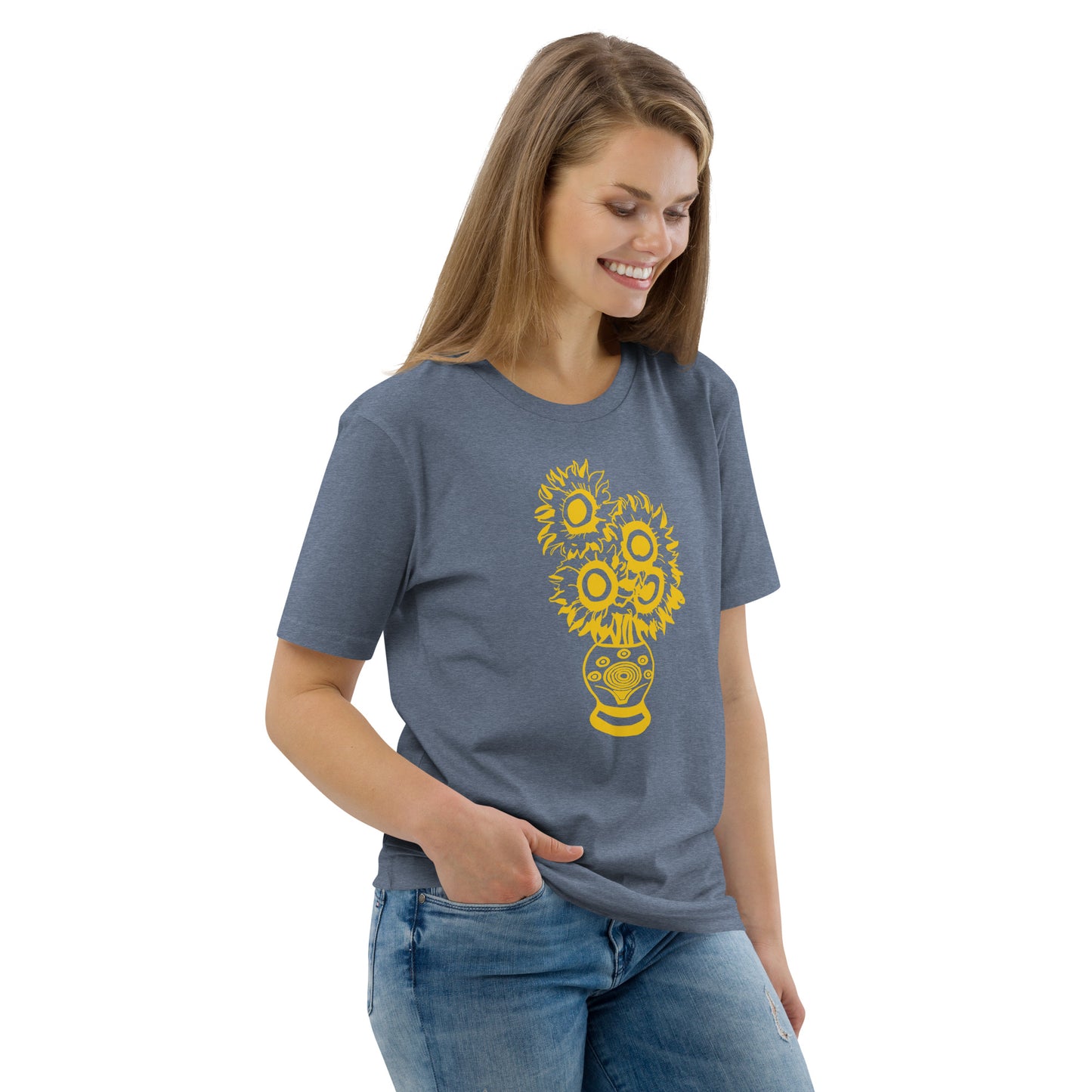 Unisex Organic Cotton T-Shirt Sun Flower