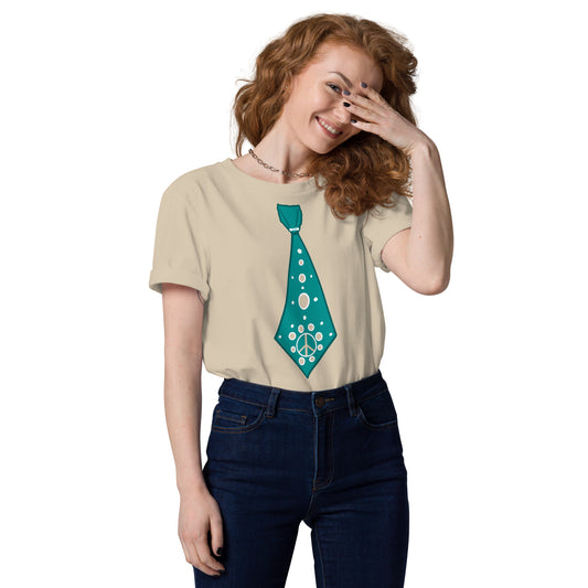 Unisex organic cotton Tie T-Shirt