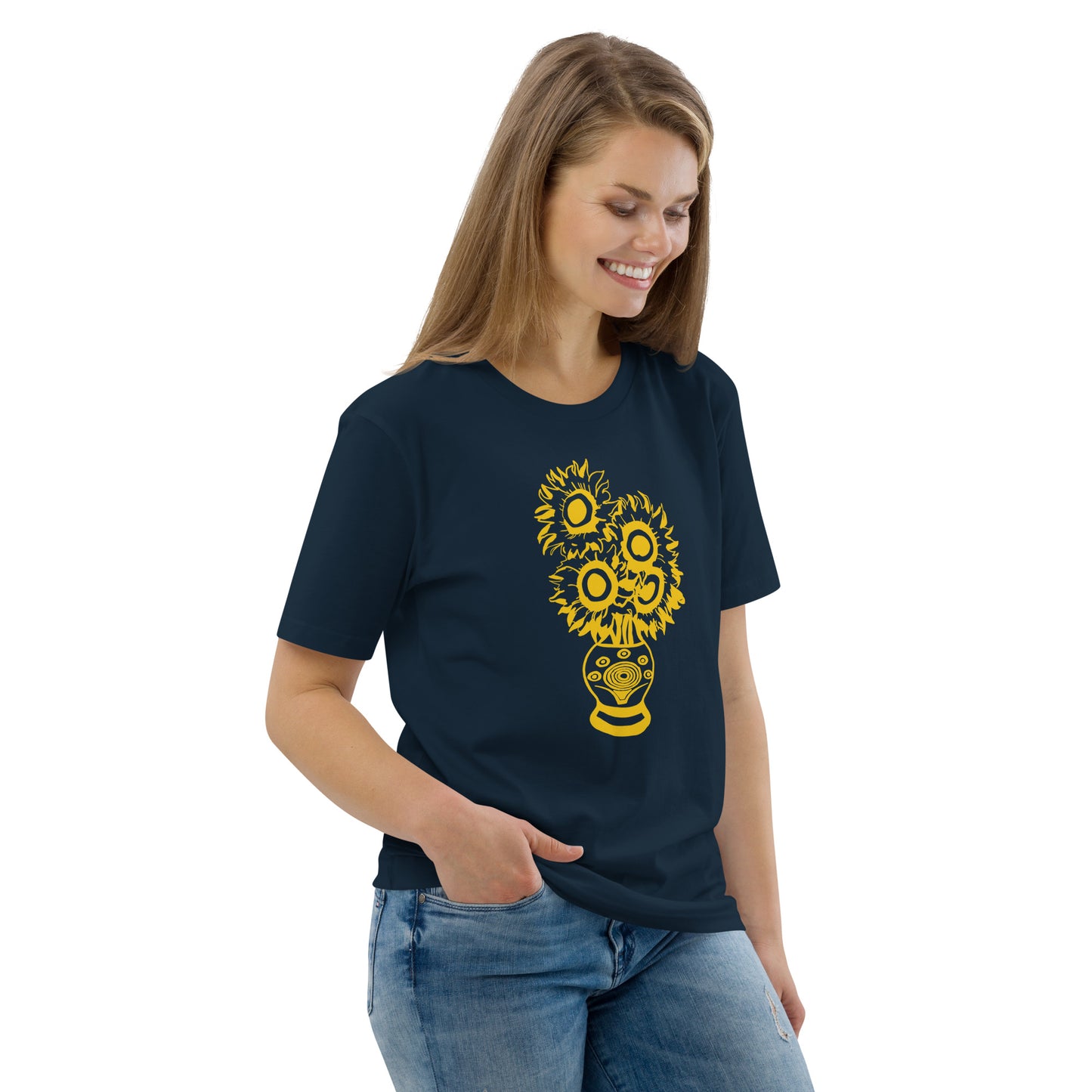 Unisex Organic Cotton T-Shirt Sun Flower