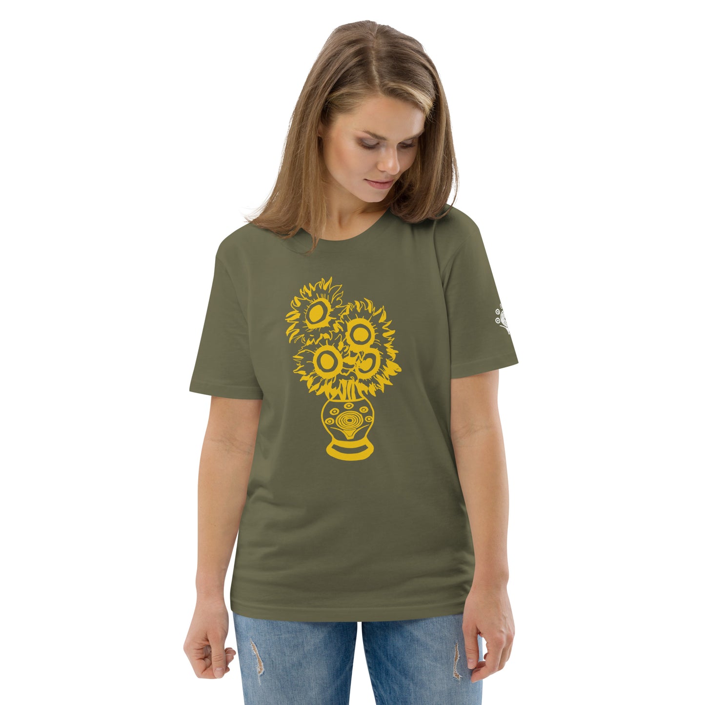 Unisex Organic Cotton T-Shirt Sun Flower