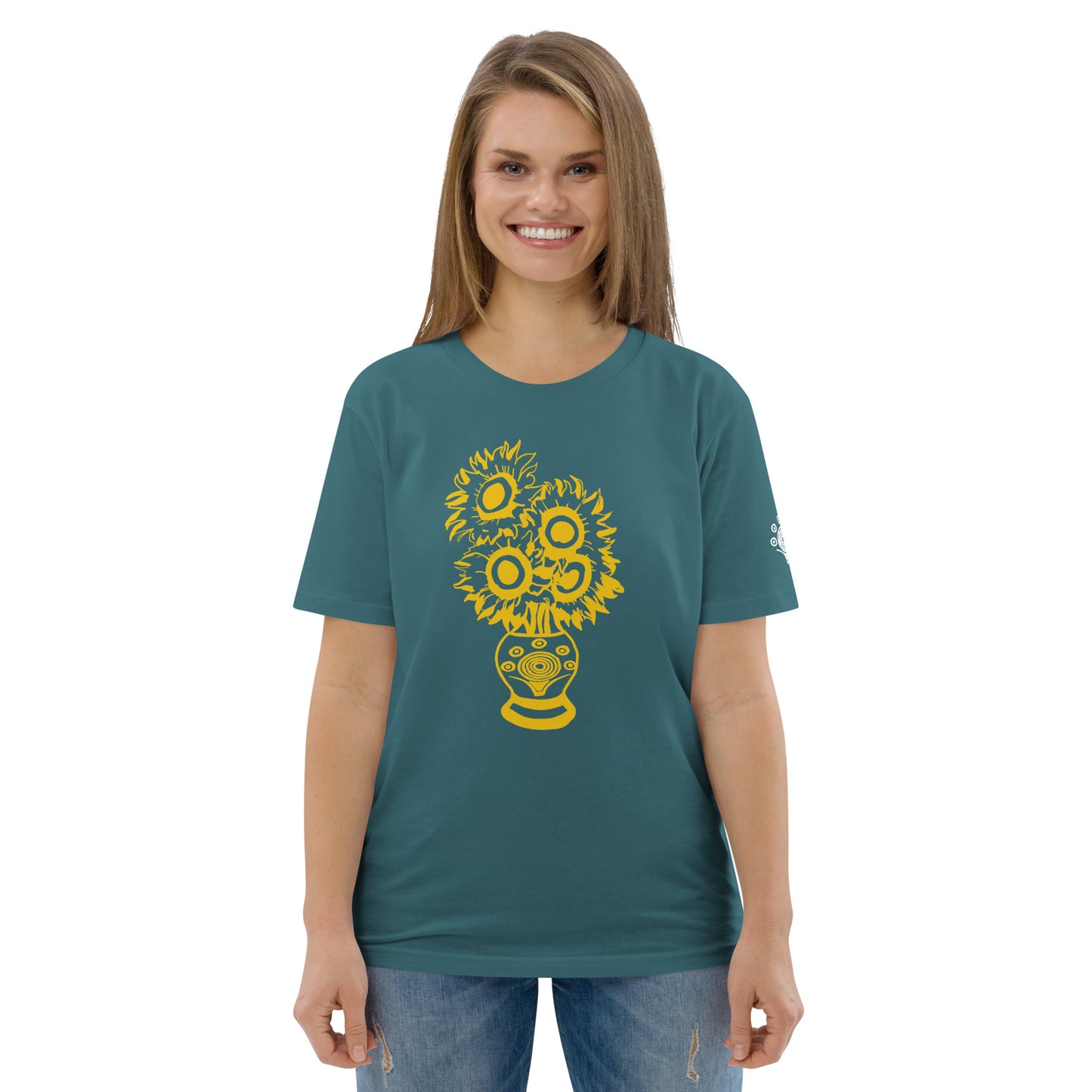 Unisex Organic Cotton T-Shirt Sun Flower